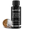 Nushine Silver Plating Solution 5.1 Oz (150ml) - Permanently Plate PURE SILVER onto Worn Silver, Brass, Copper and