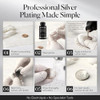 Nushine Silver Plating Solution 5.1 Oz (150ml) - Permanently Plate PURE SILVER onto Worn Silver, Brass, Copper and