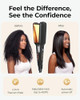 VANESSA PRO 2 Inch Titanium Flat Iron, Easy One Pass Styling for Thick Hair