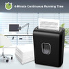 Bonsaii 6-Sheet Micro Cut Paper Shredder for Home, High Security Level P-4