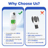 Bluetooth Peak Flow Meter, Digital PEF FEV1 Monitor for Asthma