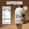Levels Whey Protein Powder, No Artificial Ingredients, Cappuccino, 2LB