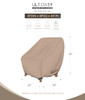 ULTCOVER Waterproof Patio Chair Cover  Outdoor Lounge Deep Seat Single Lawn Chair Cover 2 Pack Fits Up to 35W x 38D x