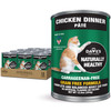 Dave's Pet Food Grain Free Wet Canned Cat Food Pate, Chicken, 12.5 oz, 12pk