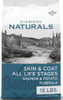 Diamond Naturals Skin & Coat Puppy, Adult & Senior Dry Dog Food Salmon 15lb