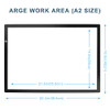 LitEnergy A2 LED Copy Board Light Tracing Box, Ultra-Thin Adjustable Artcraft LED Trace Light Pad for Tattoo Drawing,
