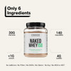 NAKED Chocolate Whey Isolate Protein - Only 6 Ingredients, 30g Grass-Fed Protein, Undenatured, No GMO, No Soy,