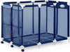 Modern Blue Pool Storage Bin - XX-Large | Nylon Mesh Basket Organizer For Your Goggles, Beach Balls, Floats, Swim Toys