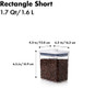 OXO GoodGrips POP Container - Airtight Food Storage - 1.7 Qt Rectangle (Set of 4) for Coffee and More