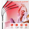 Viconor Red Light Therapy Lamp,4 Head Infrared Light Therapy for Body Device with Adjustable Stand-660nm Red