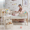 3In1 Modanais Baby Diaper Caddy Organizer Cart with Drawers, Off White