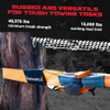 GearAmerica Heavy Duty Tow & Winch Extension 4"x30' - 46,076-lb Recovery Rope for Offroad, Weather Resistant, Triple