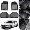 KUST Floor Mats for 2016-2021 Honda Civic Sedan/Type R/Coupe, 2017-2021 Civic Hatchback, All Weather Car Mats Front