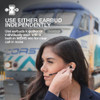 JLab Work Buds in-Ear True Wireless Headset with Detachable Noise-Canceling Boom Mic, Black, Long 55+ Total Hours