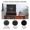 Crosley CR8017B-BK Voyager Record Player, Black