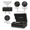 Crosley CR8017B-BK Voyager Record Player, Black