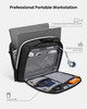 tomtoc 16-inch Dual Compartment Protective Laptop Briefcase for 2 Laptops