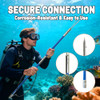 Vaktare Gud Hawaiian Sling Fishing Spear Set  Fiberglass Spearfishing Pole Spear with 3 Replaceable Stainless Steel