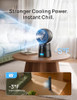 DREO TurboCool Misting Fan 516, 5 Drop Cooling Fans that Blow Cold Air