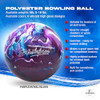 KR Strikeforce Polyester Undrilled Bowling Ball Pink/Sky/White 8lb