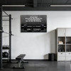 Aciagloc Black White Gym Canvas Wall Art, 12x16 in