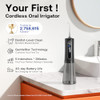 Bitvae Cordless Water Dental Flosser for Teeth, Portable 300ML Water Teeth Cleaner Picks, 3 Cleaning Modes 6 Jet Tips,