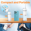 Bitvae P1 Portable Mini Dental Flosser, Cordless Water Cleaner with Telescopic Tank, Rechargeable Oral Irrigator for
