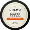 Cremo Hair Styling Matte Cream, Premium Barber Grade, Light Hold, Low Shine, Hair Cream and Hair Products For Men, 4 Oz