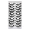 JIMIRE Natural Self Adhesive Eyelashes Wispy Pre Glued Lash Clusters No Glue Needed Lashes Reusable Self Adhesive Lash