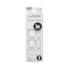 Kiss Impress Pedicure Press On Toenails, 'Angel Vibes', White, Short Squoval, Pedicure Nail Kit Includes 24 Press On