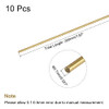 MECCANIXITY Brass Rod,Brass Solid Round Rod 0.7mm/0.027inch Diameter 200mm Length Lathe Bar Stock for RC Model DIY