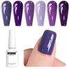 Vishine Soak Off UV LED Gel Nail Polish Set Blue Glitter Colors, 8ml each Nail Gel Manicure Kit