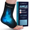 Ankle Ice Pack Wrap for Foot Pain, Hot/Cold Compression Sleeve Large