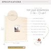 MCS 12x12 Fabric Scrapbook Album, Sand