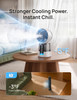 DREO TurboCool Misting Fan 516, 5 Drop Cooling Fans that Blow Cold Air