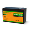 ECO-WORTHY 12V 10Ah Lithium LiFePO4 Deep Cycle Battery with 3000+ Cycles, Built-in BMS, Perfect for Fishfinder,