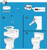 Carex Toilet Seat Riser, Elongated Raised Toilet Seat Adds 3.5 inches to Toilet Height, Assists with Bending or