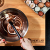 HexClad 3 Piece Stainless Steel Mixing Bowl Set with Vacuum Seal Lids