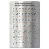 Braille Alphabet Board with 2024 Dec. Upgraded Raised Dots, Numbers & Punctuation Braille Learning for Beginners,