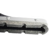 Cen-Tec Systems 60137 14" Commercial Scalloped Felt Hardwood and Polished Floor Vacuum Attachment, Black