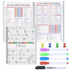 Cleaning Planner, Cleaning Schedule and Checklist Organizer, Daily Weekly Monthly Household Cleaning Planner, Chore