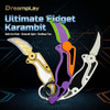 Dreamplay Fidget Gravity Karambit Knife, 2 Pcs 3D Printed Gravity Toys Fake Knife Perfect for Anxiety Stress Relief