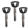 gradora 3PCS Duplicate Key Blank Key Uncut Replacement for Kawa-saki Ninja 650 Ninja1000 Versys650 1000 Vulcan s 650