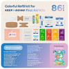 KeepGoing First Aid Kit Refill  86 Pc. Colorful Refill for Kids First Aid Kits (Kit Not Included)
