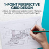 Koala Tools | Drawing Perspective (1 and 2-Point) Large Sketch Pad (2 Point - 9 x 12)