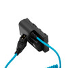 KONDOR BLUE | D-Tap to NPF Coiled Dummy Battery Cable for Sony L-Series | 16"-36" Coiled Cable Connect D-Tap Sources
