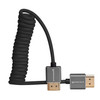 KONDOR BLUE | Full HDMI 2.0 Type A Male to Male 12"- 24" Coiled Braided Cable | 4K 60Hz 18Gbps, HDR, 3D, Reinforced |