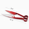 Sheep Shear Grass Shear Alpaca Shears R Shaped Design For Large Thick-Haired Animal Grooming (Red)