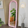 UYRIE Fluffy Mirror Cover - 59"x16" Full Length Ultra Soft Non-Slip Cover Universal Stretch Cover Warm Home Decor for