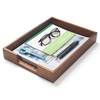 Wood Letter Tray, Acacia Wood Desk Tray, Wooden Desk Organizer, A4 Paper, Document, File, Mail, Magazine Storage